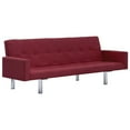 thumbnail image 3 of vidaXL Sofa Bed Convertible Sleeper Sectional Sofa Bed with Armrest Fabric, 3 of 30