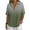 Army Green, variant on Button Down Shirts for Women Plus Size Casual Linen Ombré Half Sleeve Button And Snap V-neck Top Shirt