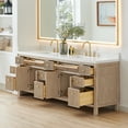 thumbnail image 3 of Cerrito 84" Wood Vanity in Nature Oak Engineered Stone Top no Mirror, 3 of 15