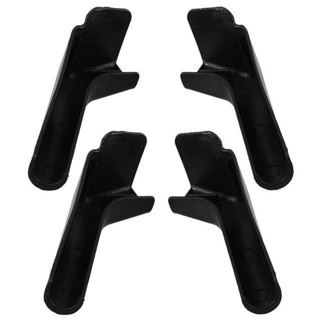 Rv Bec de Gouttière Extensions Plastique Noir 4 Pcs pour Toits Rv 5.1X2.0X2.0In