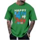 thumbnail image 2 of Tops para hombre, blusas y camisas de cuello redondo y manga corta para hombre, tops casuales de cuello redondo y manga corta con estampados especiales para hombre., 2 of 5