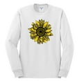 thumbnail image 2 of Wild Bobby, Artsy Cheetah Leopard Print Sunflower, Fashion, Men Long Sleeve Shirt, White, 3XL, 2 of 3