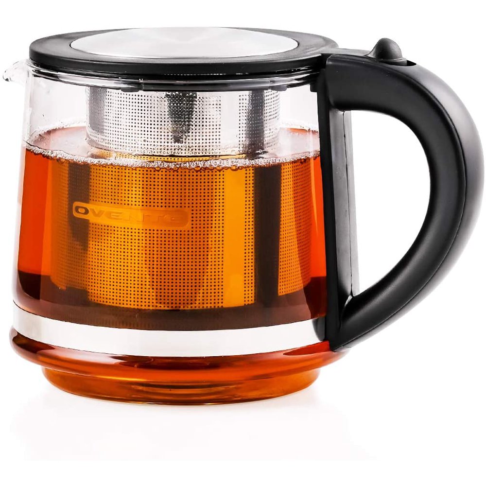 Ovente 27 Ounce Reusable Loose Leaf Tea Infuser Well Matched with Glass Tea Kettle KG612S