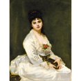 thumbnail image 3 of Carolus-Duran 19x24 Black Modern Framed Museum Art Print Titled - Portrait of Mrs Henri Fouquier (1876), 3 of 5