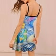 thumbnail image 2 of Beach Scene Vibrant Tropical Fun Sleeveless Dresses Slip Dress Women's Dresses Dresses For Womens, 2 of 6