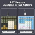 USB TypeC 33 Keys Wired RGB Mechanical Keyboard Red Axis Numeric Keyboard With Arrow Keys For