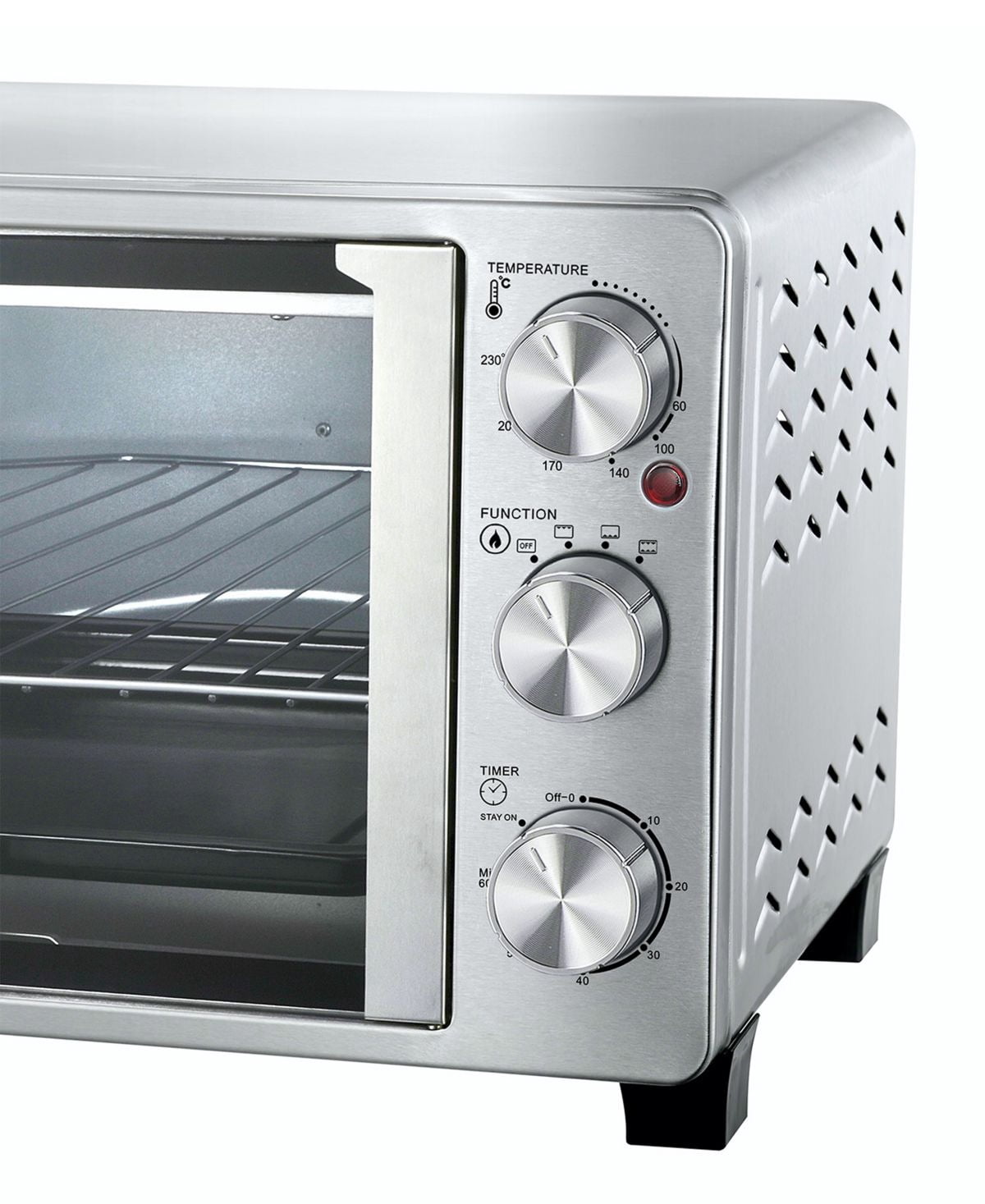 25 Quart French Door Multi-Function Electric Toaster Oven with Rotisserie Set, Stainless Steel Countertop Oven with 10 Cooking Functions