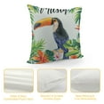 thumbnail image 4 of Autua Toucan Leaves Tropical Decorative Cushion Throw Pillow Cover for Home Couch Living Room Bed Sofa Pillowcase 1PC 24x24in, 4 of 5