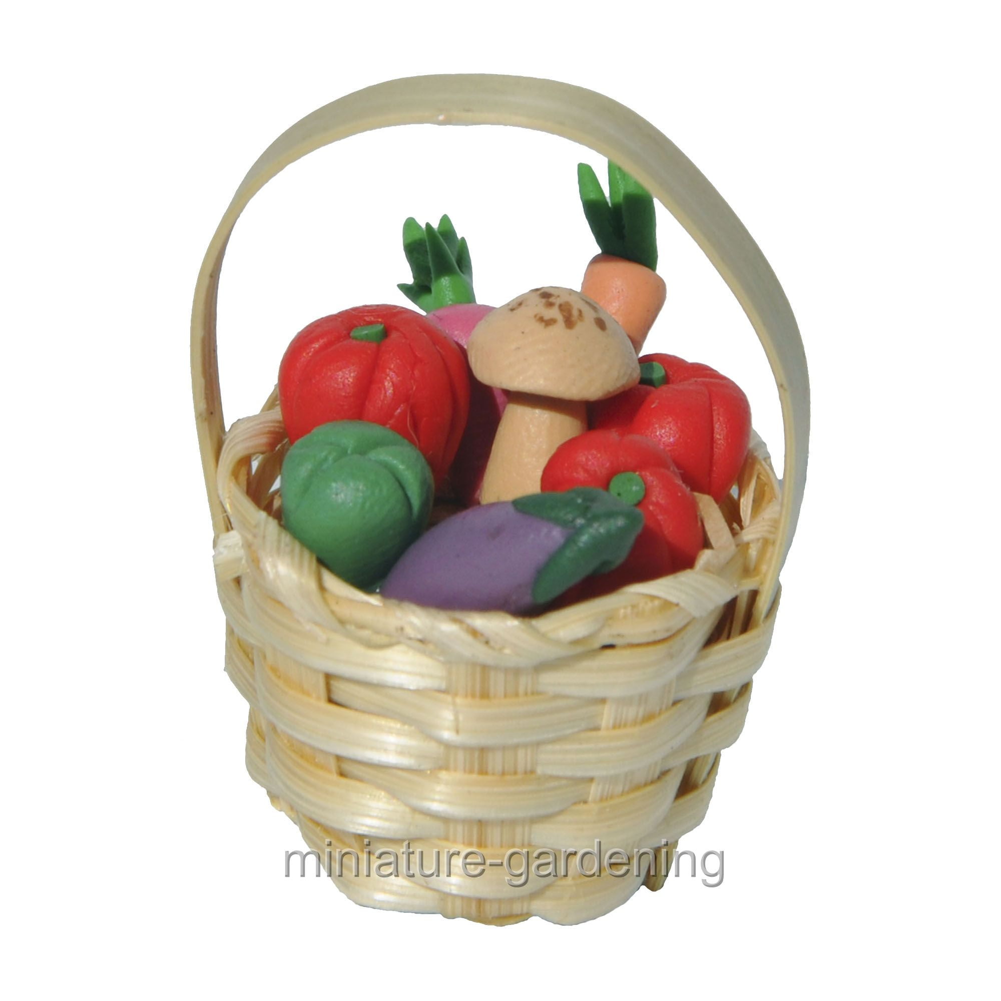10 Mini Wicker Baskets Fruit Vegetable Craft Picnic Miniatures Food /& Groceries