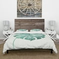 thumbnail image 2 of Designart 'Mixed Botanical Green Leaves VI' Cottage Duvet Cover Set, 2 of 4