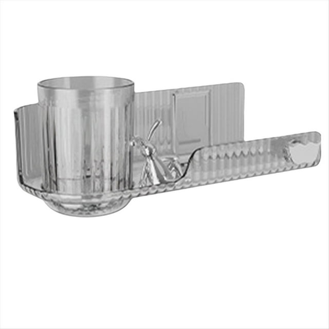 Soporte para Secador de Pelo de Plástico Sin Perforaciones, para Pared, Apto para Baño e Inodoro.