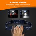 thumbnail image 3 of Faros LED, Ip65 linterna impermeable proyector recargable USB con luz de trabajo con zoom Afortunado Sencillez, 3 of 4