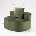 thumbnail image 6 of Miekor Furniture Compressed Sofa:Moon Bay Sofa Green MK4763, 6 of 7
