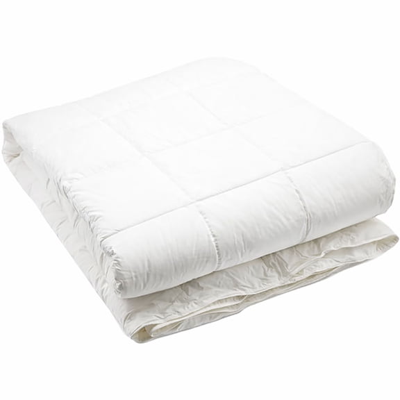 Organic Textiles White Down Alternative Bed Comforter with Organic Cotton Covering (King, Heavy Fill)