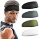 thumbnail image 1 of Diademas deportivas para hombres, diadema de entrenamiento que absorbe la humedad, correr, ciclismo, baloncesto, yoga, fútbol, ​​diadema unisex 4 piezas, 1 of 5