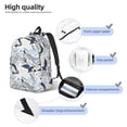 thumbnail image 4 of Lsque Sea Life Elements Pattern Canvas Daypack, Durable Backpack, High-quality Versatile Backpack,Vintage Compact Backpack-Medium, 4 of 6