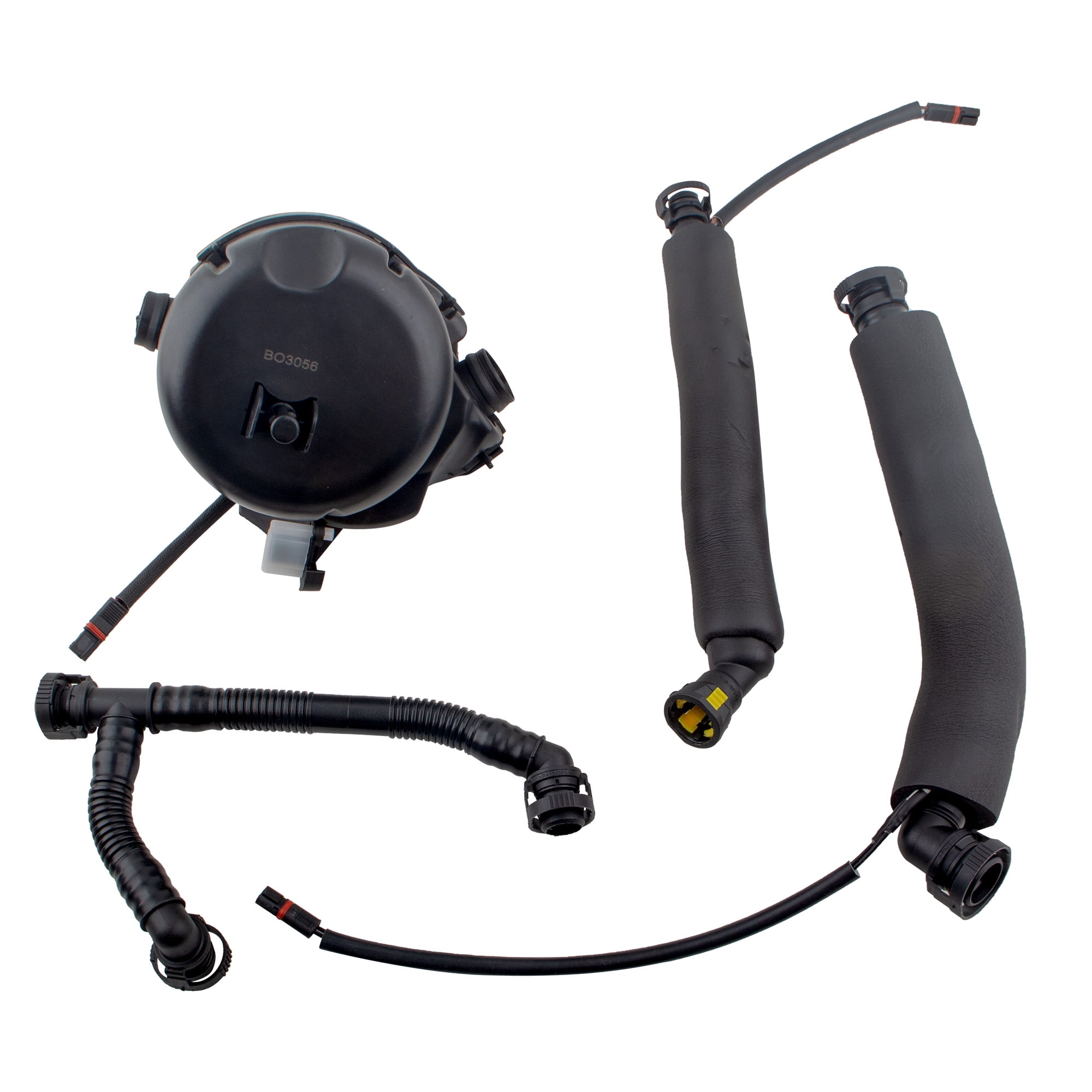 BOXI Crankcase Vent Valve Oil Separator with Breather Hose Kit Set Compatible with N52 BMW 1 3 5