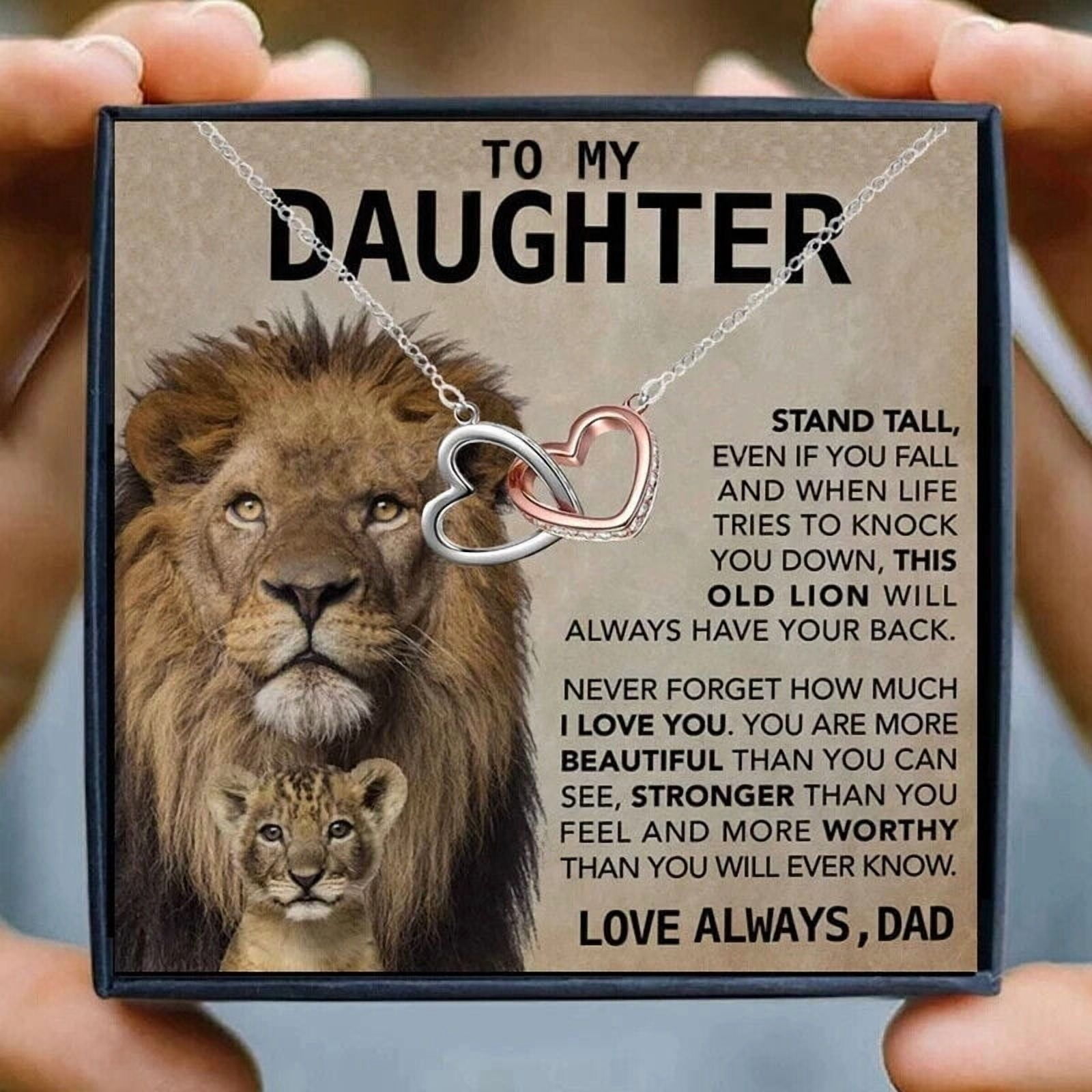To My Daughter Necklace from Dad Birthday Graduation Christmas Gift
