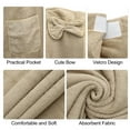 thumbnail image 3 of Unique Bargains Bath Wrap Towel for Women Adjustable Closure Shower Wrap with Pocket Beige, 3 of 7