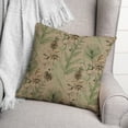 thumbnail image 3 of Creative Products Pine Cones and Greenery on Brown 18 x 18 Spun Poly Pillow, 3 of 3