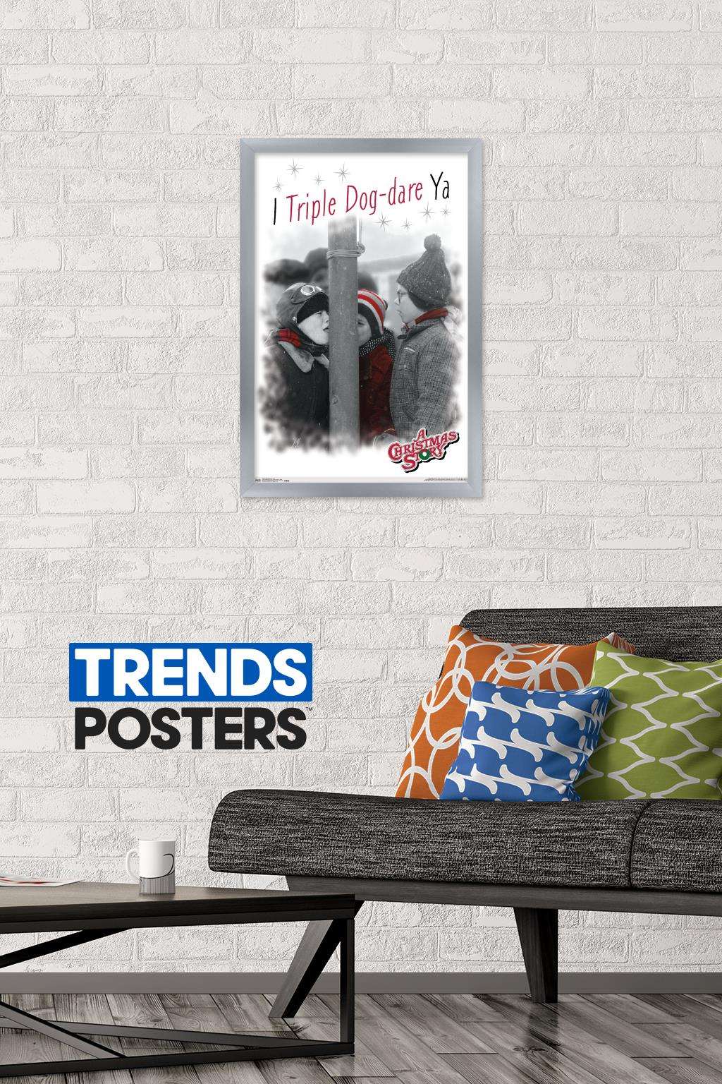 A Christmas Story - Pole Wall Poster, 14.725" x 22.375", Framed