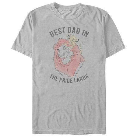 Lion King Men's Best Dad in Pride Land T-Shirt (Best Clothes Shops In Faisalabad)