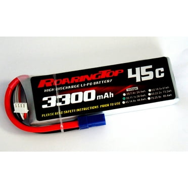 Roaring Top 45C 3300mah 3S LiPo Battery Pack with EC5 Plugs