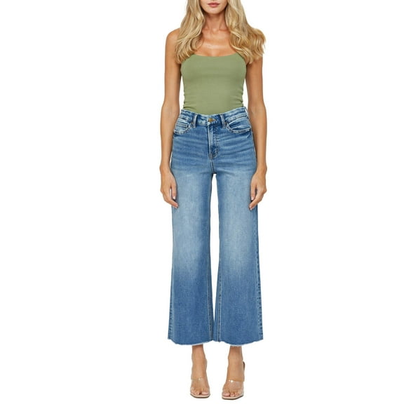 Mica Denim - Festival Stretch Super High Rise Wide Leg Jeans (29" Inseam) - MDE-W182