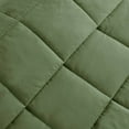 thumbnail image 5 of Madison Park Windom Lightweight Down Alternative Blanket with Satin Trim, Full/Queen - Green for Adults/Teens, 5 of 12