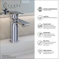 thumbnail image 2 of Lulani Corsica 1-Handle Single Hole Bathroom Faucet with Drain Assembly - Chrome, 2 of 7