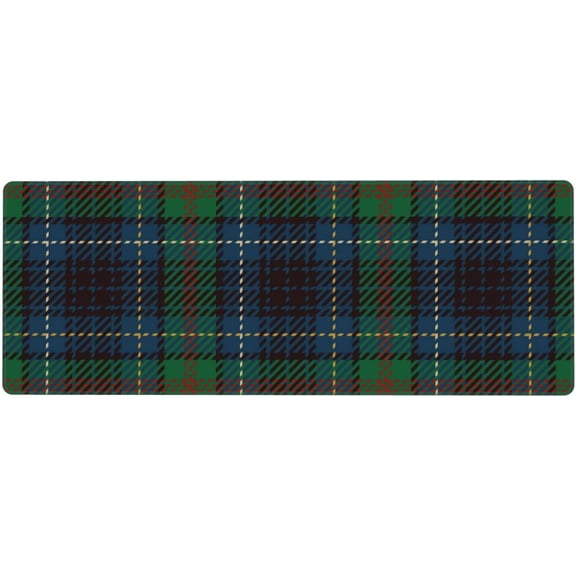 Red Blue Black Green Plaid Large Mouse Pad Desk Mat Extended Keyboard Mat for Work Home Office 31.5x11.8 Inch