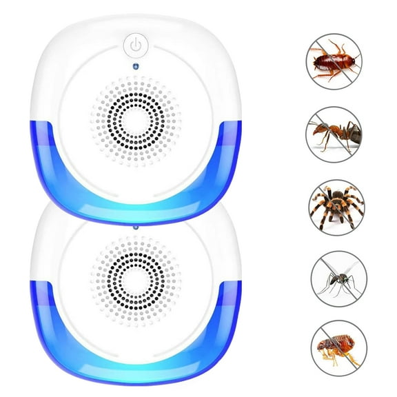 Ultrasonic Pest Repeller Electronic Plug in Indoor Pest Repellent, Pest Control for Home, Office, Warehouse, Hotel - 2 Pack
