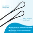 thumbnail image 4 of Uxcell Traditional Recurve Bow String Replacement Archery Bowstring Accessories for Universal Equipment Black/White, 4 of 7