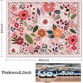 thumbnail image 2 of Office Chair Mat for Hardwood & Tile Floor,Boho Floral 60"x48" Office Computer Chair Mat for Rolling Chairs,Under Desk Non Slip Gaming Rug,Rubber Backing Large Low-Pile Carpet Protector Mat(Pink), 2 of 6