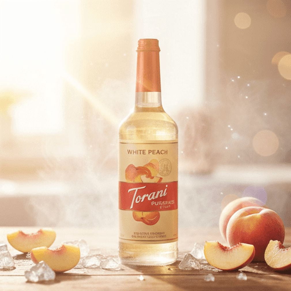 Torani Puremade White Peach Syrup cs 4/750 ml