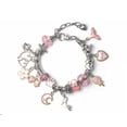thumbnail image 4 of Kit de fabricación de pulseras Joyas DIY Cuentas Colgantes Set Cumpleaños Navidad Dar gracias Regalo Artesanía Accesorio Suministros para manualidades Rosa eigraketly HA009248-01B, 4 of 6