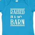 thumbnail image 4 of Inktastic Raised in a Barn in White Boys or Girls Baby Bodysuit, 4 of 5