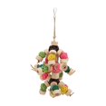 thumbnail image 1 of Parrot Chewing Toy Colorful Safe Relieve Anxiety Hanging Parrot Sepak Takraw Toy for Birds ParrotsL, 1 of 1