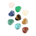thumbnail image 5 of Sunxin Decorative Stones Crystal Natural Heart Shaped Polished Heart Shaped Gem Rose Quartz Amethyst All Kinds of Healing Crystal Palm Love Gem Set Bulk Energy Balance Meditation 18Mm, 5 of 9
