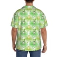 thumbnail image 3 of Haiem Happy St. Patrick's Day Pattern Men's Casual Shirts Short Sleeve Button Down Shirts Fashion Textured Summer Beach Shirt-Large, 3 of 5