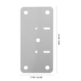 thumbnail image 2 of FUTUREORYY 10Jgo Placas De Reparación Para Bisagras De Gabinete En Inoxidable Color Plateado Duraderas, 2 of 6