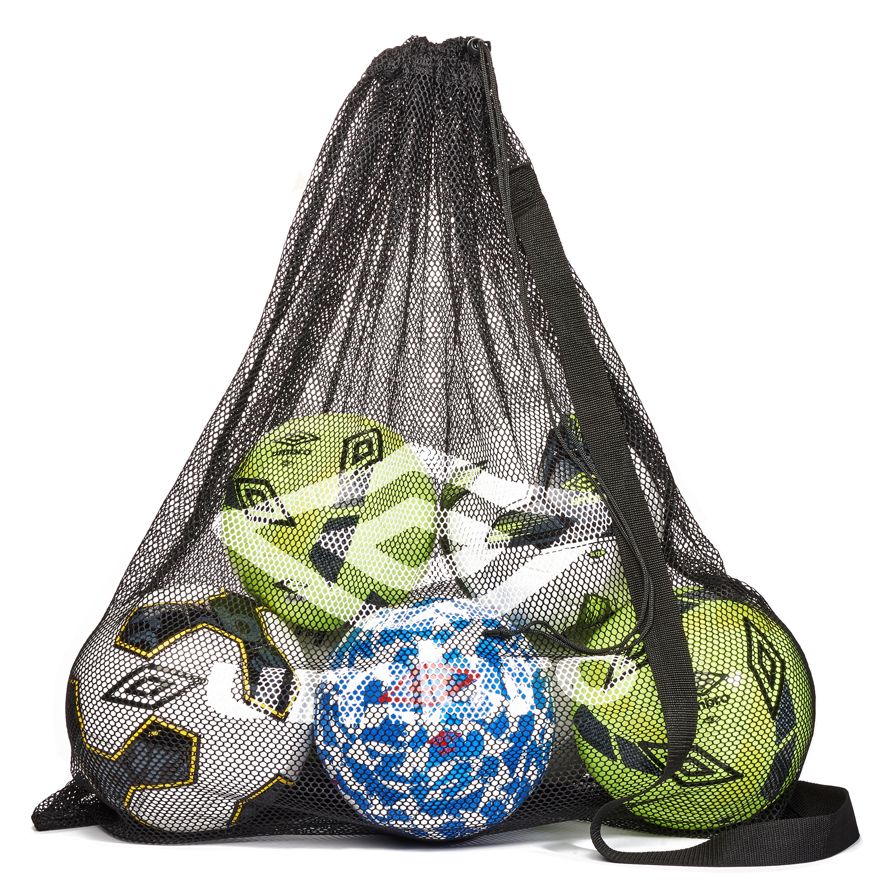 Large Sports Ball Bag Soccer Drawstring Mesh Bag Basketball Net Storage Pouch US 