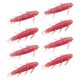 thumbnail image 5 of 8 señuelos de pesca blandos, gusanos, larvas, cebos artificiales portátiles realistas para río Rosa, 5 of 9