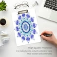 thumbnail image 3 of FORMRS Acrylic Clipboard with Low Profile Clip Standard A4 Letter Size, 12.5" x 9", Colorful Mandala, 3 of 8
