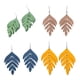 thumbnail image 3 of Pendientes de hoja Qarigey 2 uds accesorios geométricos, 3 of 6