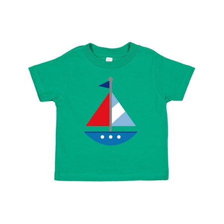 

Inktastic Personalized Sailboat Gift Toddler Boy or Toddler Girl T-Shirt
