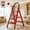 Red Four Steps, variant on Upgraded Reinforced 2 3 4 5-Step Folding Step Ladder, 500LBS Capacity Heavy-Duty Wide Base Portable Metal Ladder for Home, RV, Outdoor Office