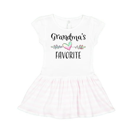 

Inktastic Grandmas Favorite- Heart Grandchild Gift Toddler Girl Dress
