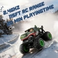 thumbnail image 6 of YCFUN RC Monster Truck Toys for Kids, 360° Stunt Remote Control Cars with LED and Music, Dinosaur Toy RC Car for Kids Boys Ages 3-12 (Green), 6 of 8