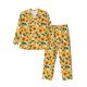 thumbnail image 1 of Balery Green Leaf Sunflower Pijama para Hombre de Dos Piezas con Manga Larga, Conjunto de Dormir y Descanso Suave con Bolsillos-Large, 1 of 7